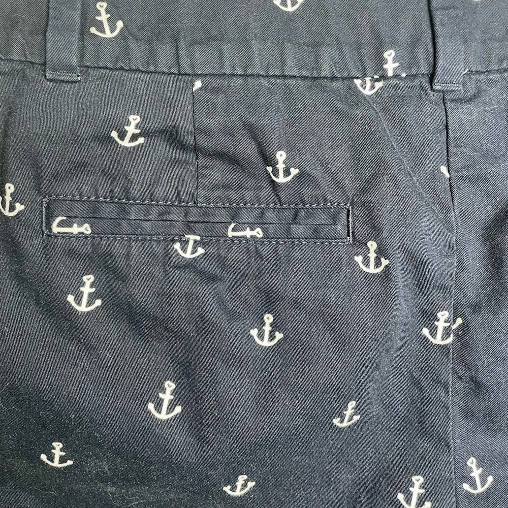 LOFT Navy Anchor Print Women's Shorts - Picture 5 of 8